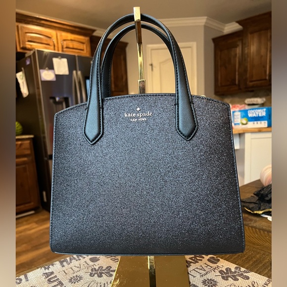 kate spade Handbags - Kate Spade Black Glitter Tote Bag